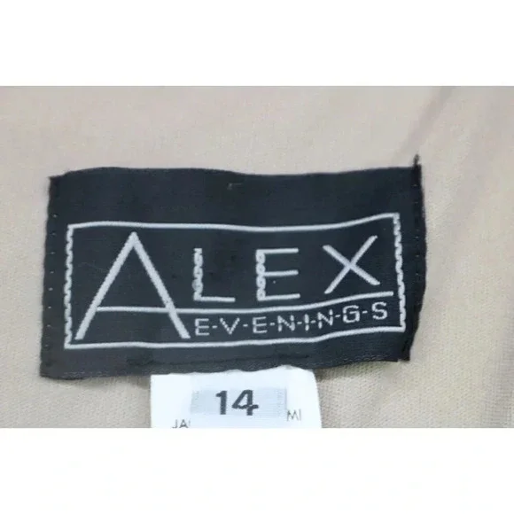 Alex Evenings Sleeveless Sequined Midi Dress-Size 14 - Picture 5 of 8
